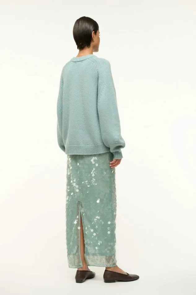 STAUD Sweaters WILSON SWEATER Mist 8211 Women STAUD Sweaters WILSON SWEATER Mist 8211 Women