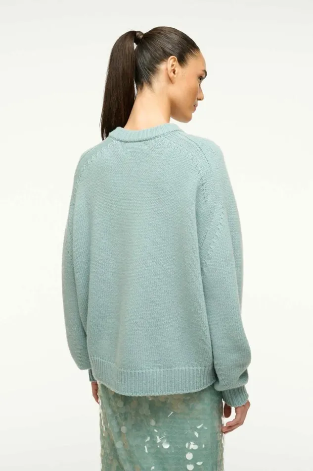 STAUD Sweaters WILSON SWEATER Mist 8211 Women STAUD Sweaters WILSON SWEATER Mist 8211 Women
