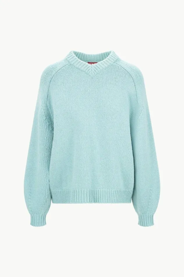 STAUD Sweaters WILSON SWEATER Mist 8211 Women STAUD Sweaters WILSON SWEATER Mist 8211 Women