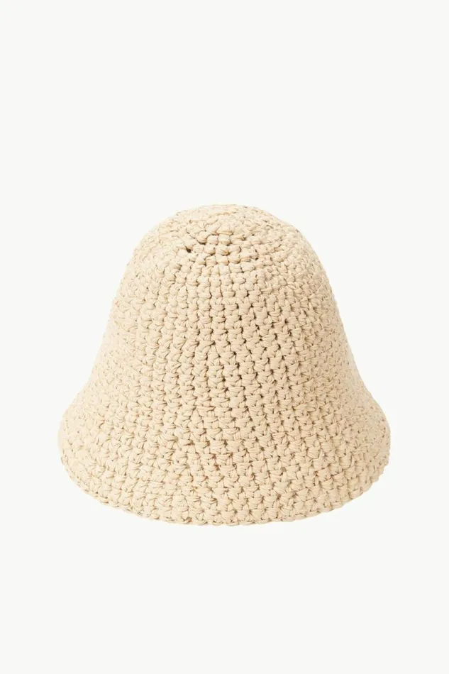 STAUD Swim CROCHET HAT Natural 8211 Women