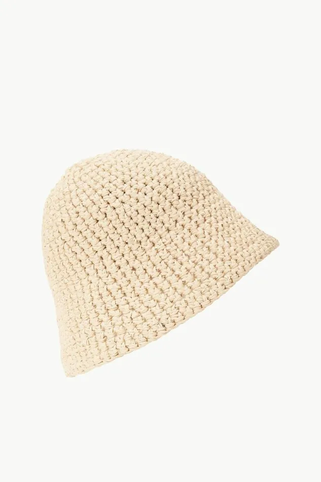 STAUD Swim CROCHET HAT Natural 8211 Women STAUD Swim CROCHET HAT Natural 8211 Women