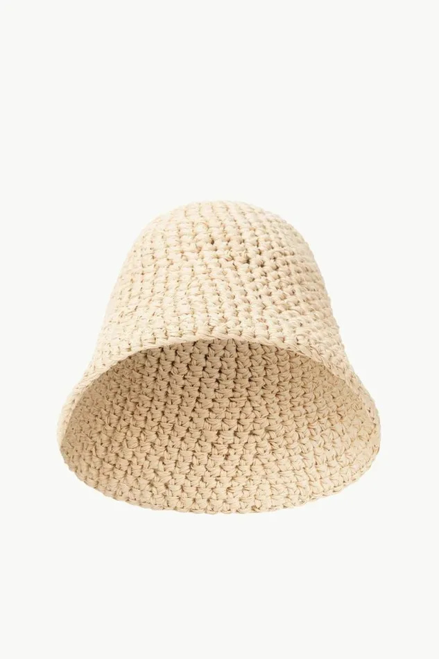 STAUD Swim CROCHET HAT Natural 8211 Women STAUD Swim CROCHET HAT Natural 8211 Women