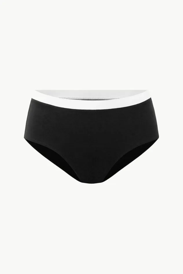 STAUD Swim DEVON HIGH RISE BIKINI BOTTOM Black White 8211 Women STAUD Swim DEVON HIGH RISE BIKINI BOTTOM Black White 8211 Women