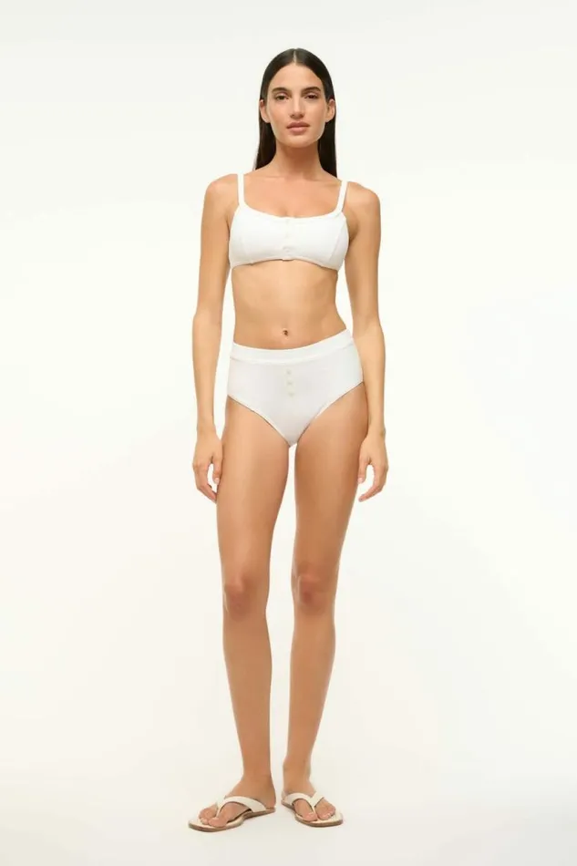STAUD Swim GIA BIKINI TOP Bright White 8211 Women STAUD Swim GIA BIKINI TOP Bright White 8211 Women