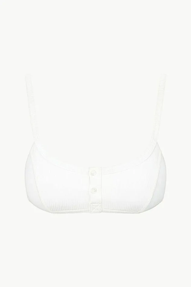 STAUD Swim GIA BIKINI TOP Bright White 8211 Women STAUD Swim GIA BIKINI TOP Bright White 8211 Women