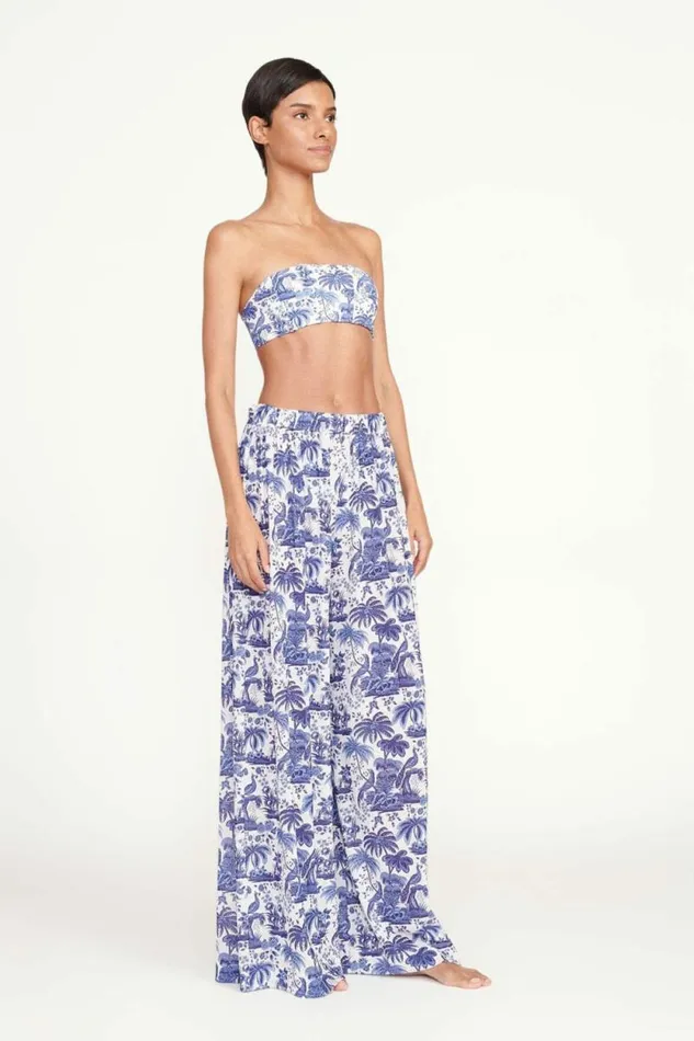 STAUD Swim MARZA PANT Blue Toile 8211 Women STAUD Swim MARZA PANT Blue Toile 8211 Women