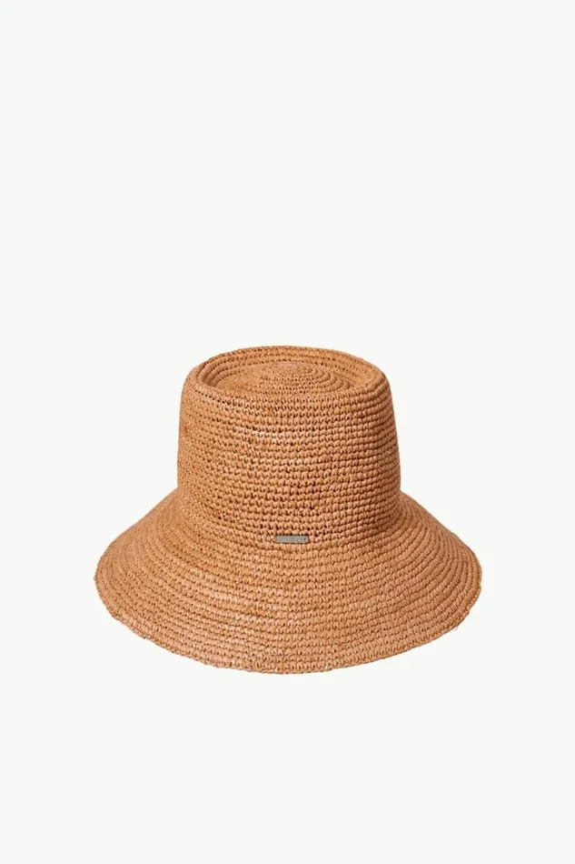 STAUD Swim RITA BUCKET HAT Tan 8211 Women