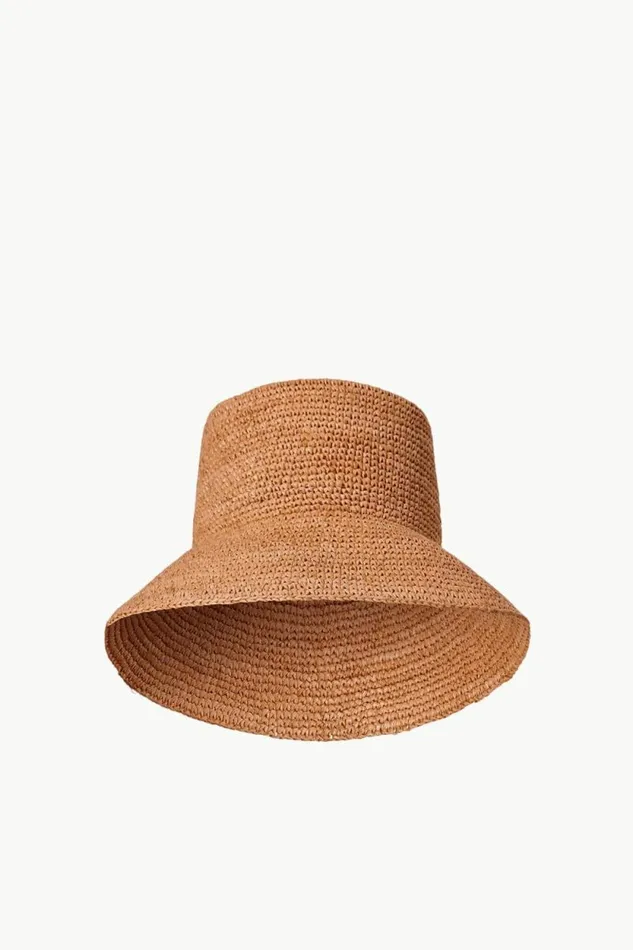 STAUD Swim RITA BUCKET HAT Tan 8211 Women STAUD Swim RITA BUCKET HAT Tan 8211 Women