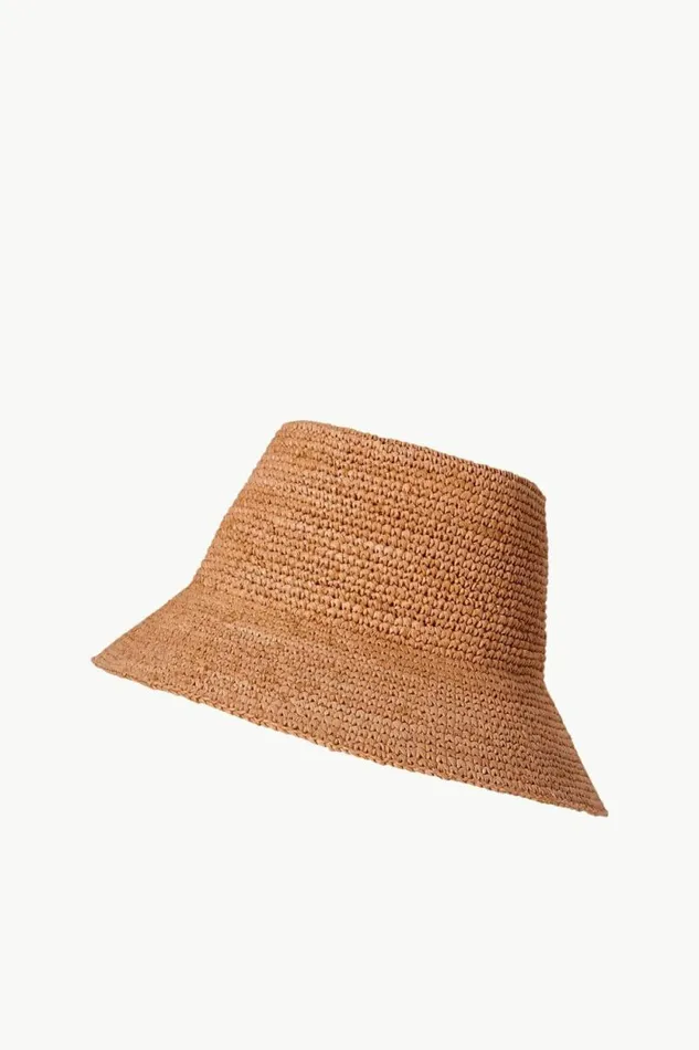 STAUD Swim RITA BUCKET HAT Tan 8211 Women STAUD Swim RITA BUCKET HAT Tan 8211 Women