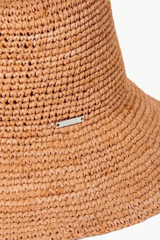 STAUD Swim RITA BUCKET HAT Tan 8211 Women STAUD Swim RITA BUCKET HAT Tan 8211 Women