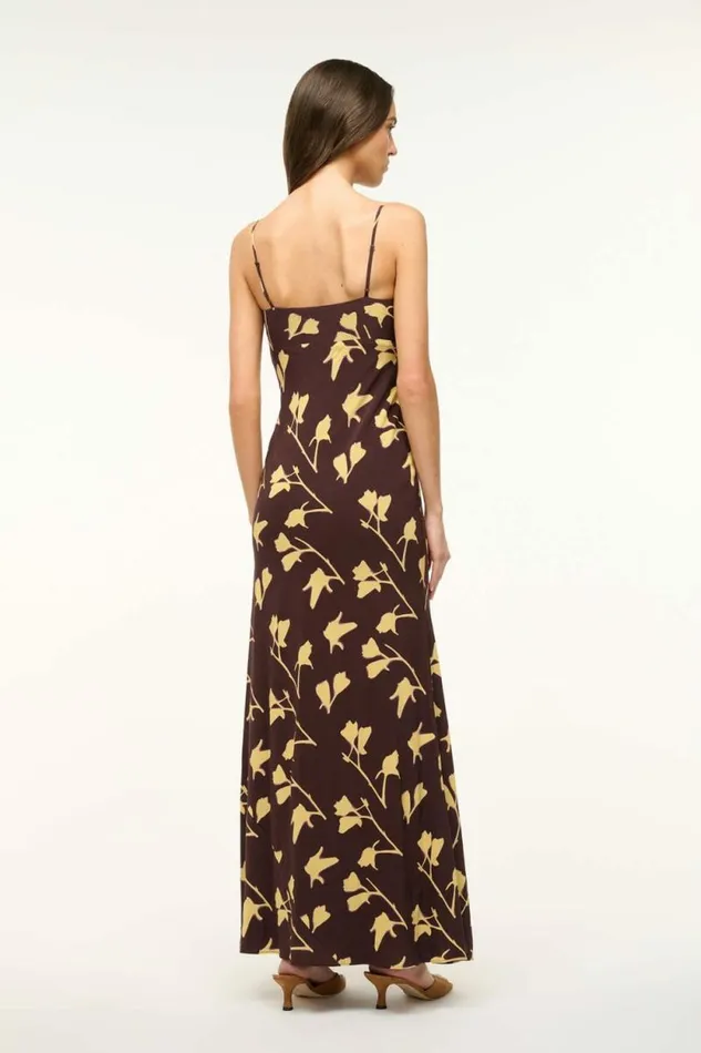 STAUD The Evening Edit DINAH DRESS Earth Pressed Floral 8211 Women STAUD The Evening Edit DINAH DRESS Earth Pressed Floral 8211 Women