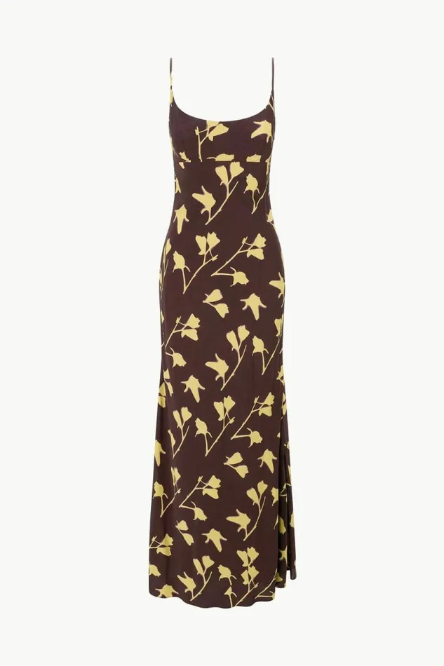 STAUD The Evening Edit DINAH DRESS Earth Pressed Floral 8211 Women STAUD The Evening Edit DINAH DRESS Earth Pressed Floral 8211 Women