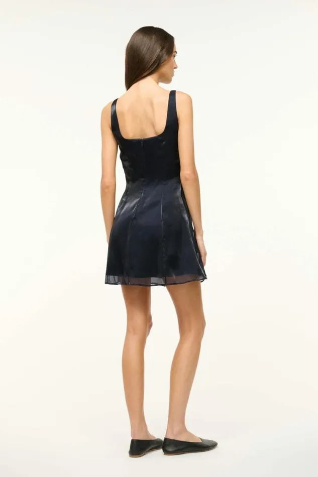 STAUD The Evening Edit MINI LIVINGSTON DRESS Midnight 8211 Women STAUD The Evening Edit MINI LIVINGSTON DRESS Midnight 8211 Women