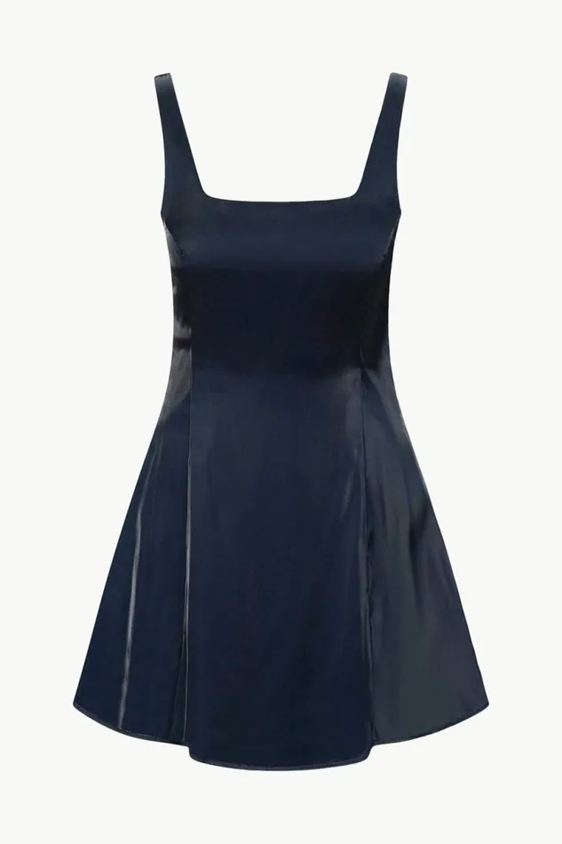 STAUD The Evening Edit MINI LIVINGSTON DRESS Midnight 8211 Women STAUD The Evening Edit MINI LIVINGSTON DRESS Midnight 8211 Women