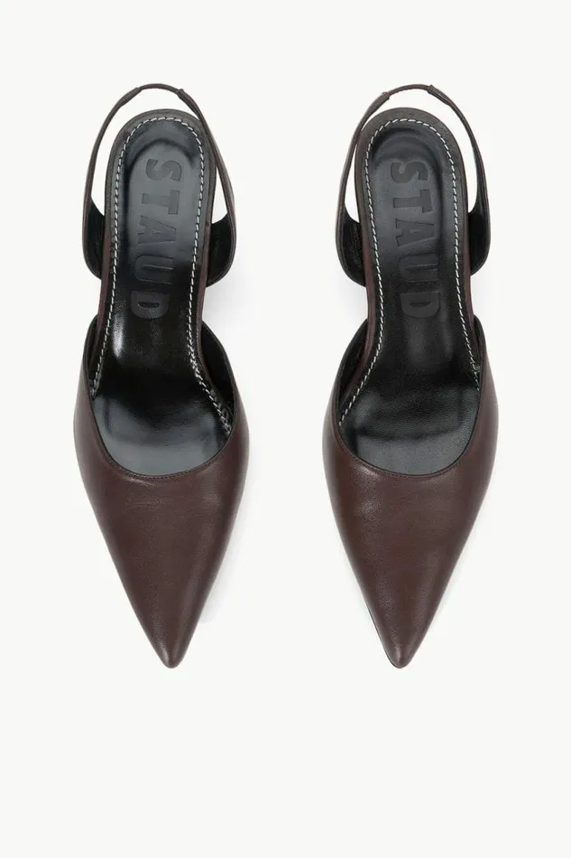STAUD The Evening Edit SEBASTIAN SLINGBACK Espresso 8211 Women STAUD The Evening Edit SEBASTIAN SLINGBACK Espresso 8211 Women