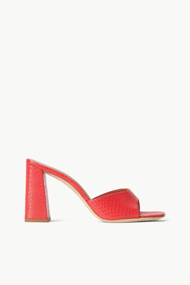 STAUD The Evening Edit SLOANE HEEL Red Rose 8211 Women