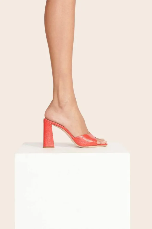 STAUD The Evening Edit SLOANE HEEL Red Rose 8211 Women STAUD The Evening Edit SLOANE HEEL Red Rose 8211 Women