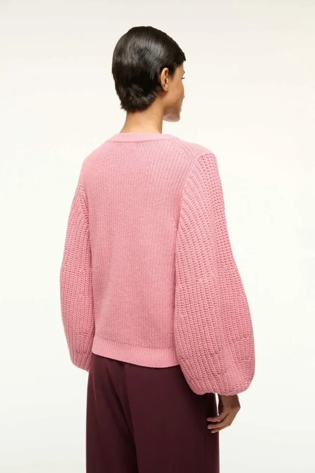 STAUD The Knit Shop AURA SWEATER Damask Pink 8211 Women STAUD The Knit Shop AURA SWEATER Damask Pink 8211 Women
