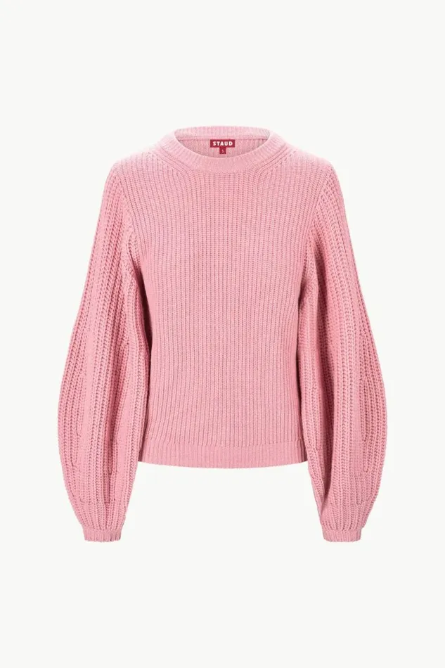 STAUD The Knit Shop AURA SWEATER Damask Pink 8211 Women STAUD The Knit Shop AURA SWEATER Damask Pink 8211 Women