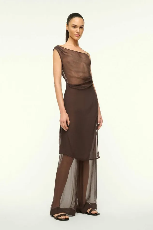 STAUD Tops ASTAIRE TOP Dark Chocolate 8211 Women
