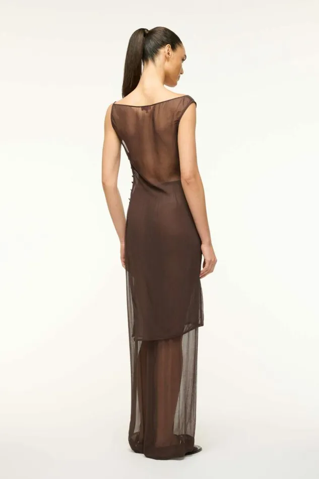 STAUD Tops ASTAIRE TOP Dark Chocolate 8211 Women STAUD Tops ASTAIRE TOP Dark Chocolate 8211 Women