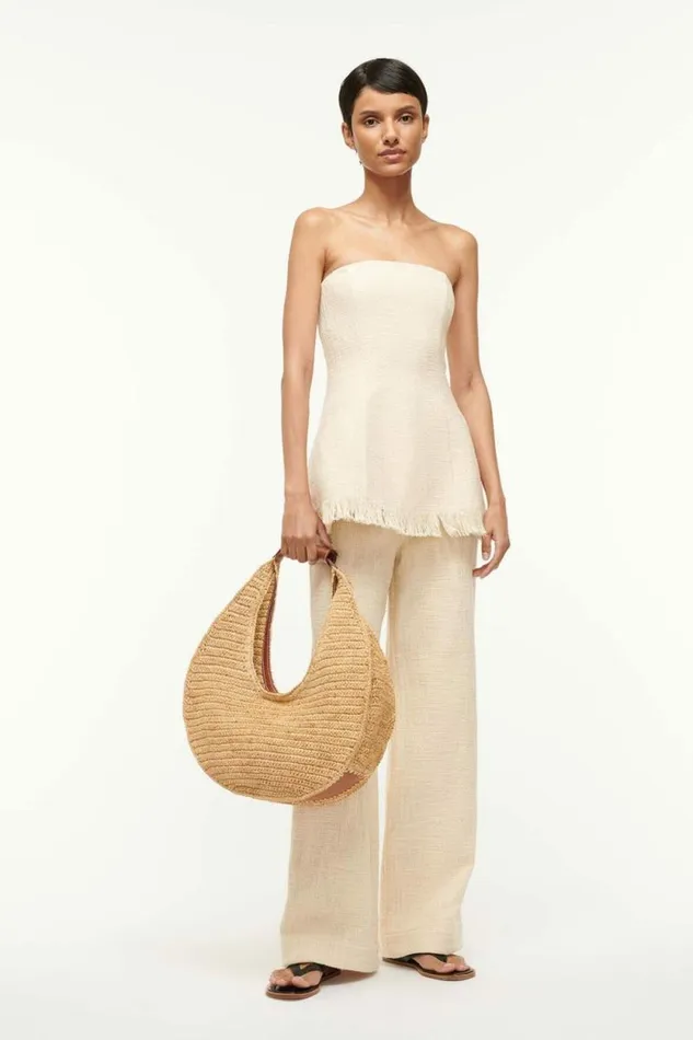 STAUD Tops SILVIA TOP Ivory 8211 Women STAUD Tops SILVIA TOP Ivory 8211 Women