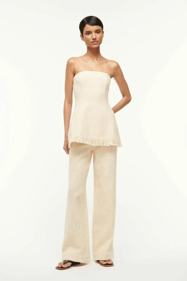 STAUD Tops SILVIA TOP Ivory 8211 Women STAUD Tops SILVIA TOP Ivory 8211 Women