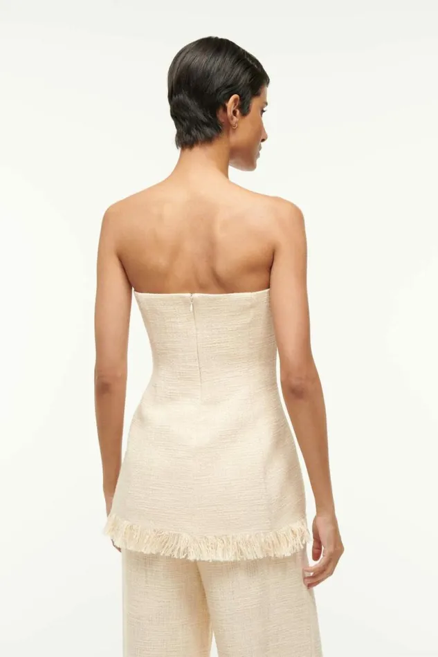 STAUD Tops SILVIA TOP Ivory 8211 Women STAUD Tops SILVIA TOP Ivory 8211 Women