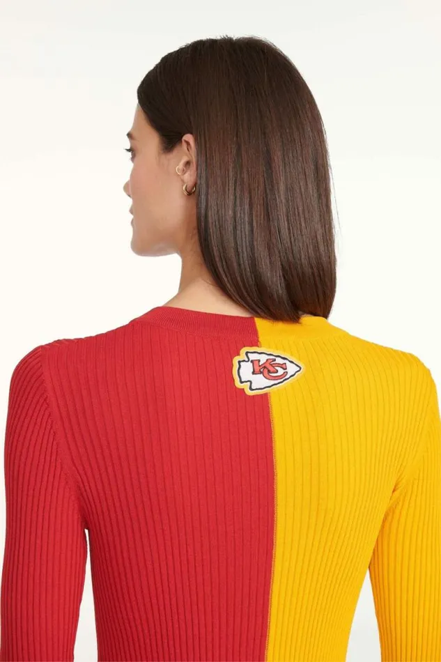 STAUD Tops THE NFL CARGO SWEATER Kansas City Chiefs 8211 Women STAUD Tops THE NFL CARGO SWEATER Kansas City Chiefs 8211 Women