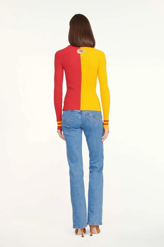 STAUD Tops THE NFL CARGO SWEATER Kansas City Chiefs 8211 Women STAUD Tops THE NFL CARGO SWEATER Kansas City Chiefs 8211 Women