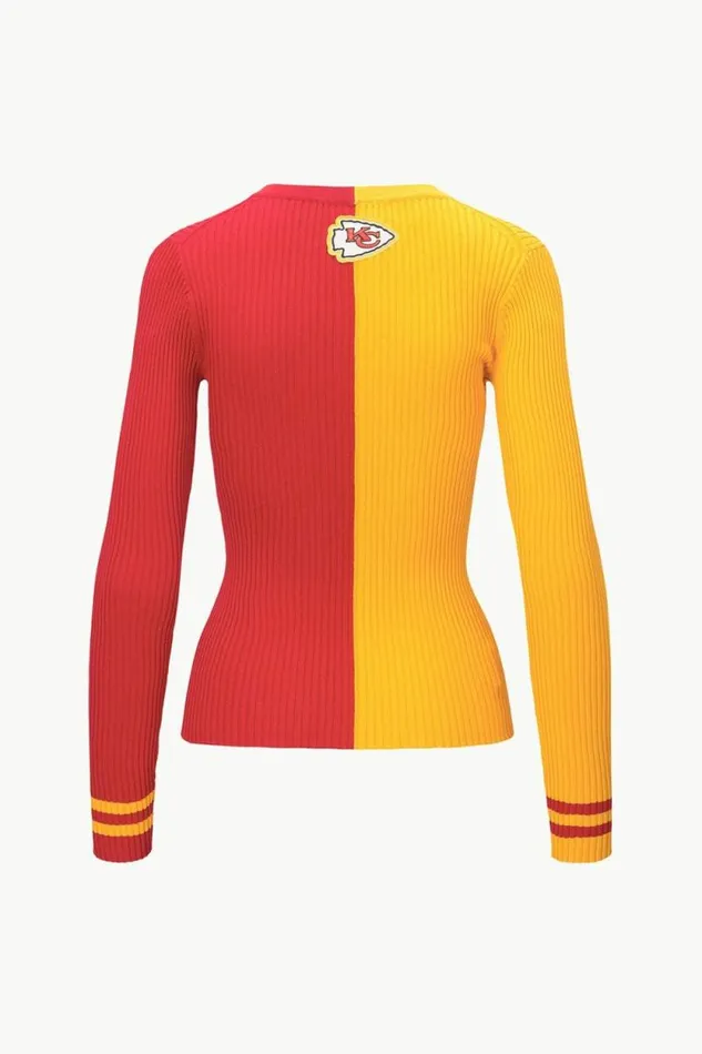 STAUD Tops THE NFL CARGO SWEATER Kansas City Chiefs 8211 Women STAUD Tops THE NFL CARGO SWEATER Kansas City Chiefs 8211 Women