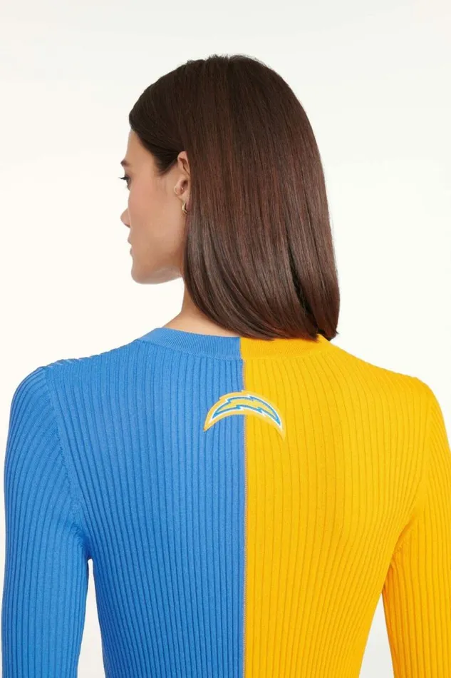 STAUD Tops THE NFL CARGO SWEATER Los Angeles Chargers 8211 Women STAUD Tops THE NFL CARGO SWEATER Los Angeles Chargers 8211 Women