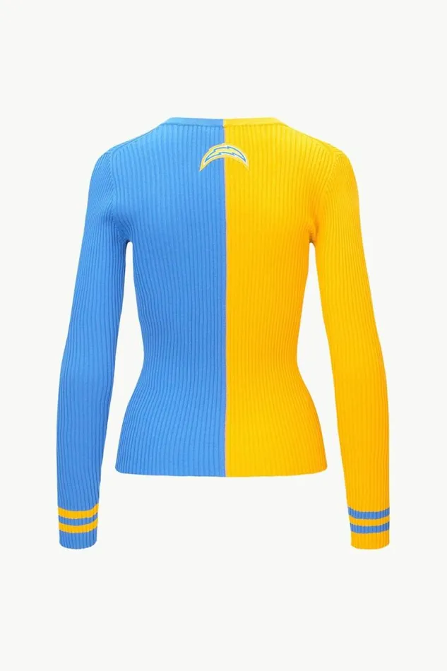 STAUD Tops THE NFL CARGO SWEATER Los Angeles Chargers 8211 Women STAUD Tops THE NFL CARGO SWEATER Los Angeles Chargers 8211 Women