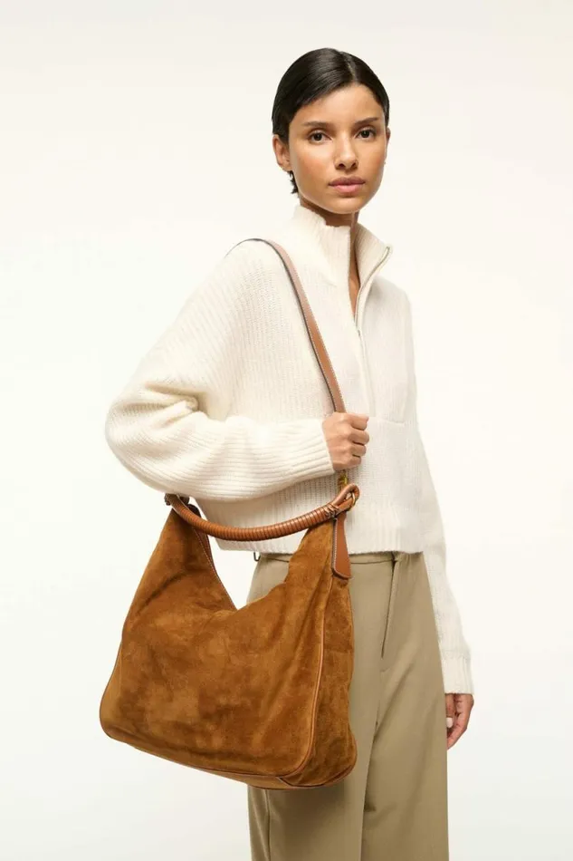 STAUD Totes PERRY BAG Tan Suede 8211 Women STAUD Totes PERRY BAG Tan Suede 8211 Women