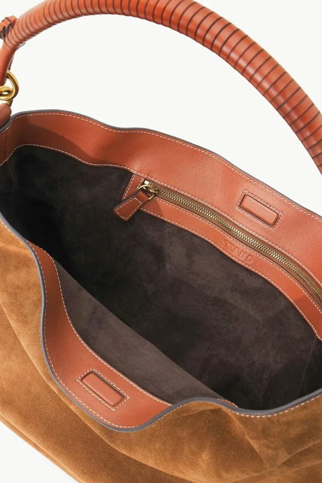 STAUD Totes PERRY BAG Tan Suede 8211 Women STAUD Totes PERRY BAG Tan Suede 8211 Women