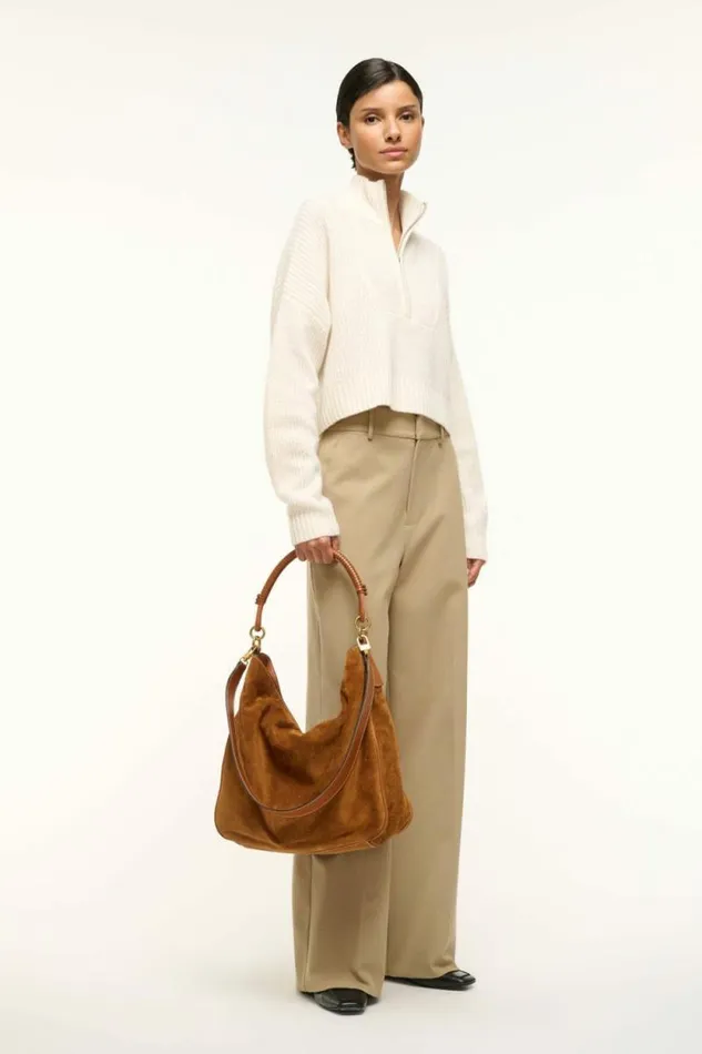 STAUD Totes PERRY BAG Tan Suede 8211 Women STAUD Totes PERRY BAG Tan Suede 8211 Women