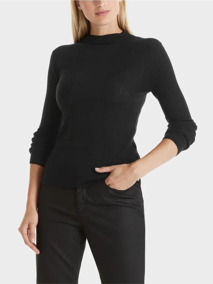 Strick Damen Marc Cain Sweater 034Rethink Together034 Black