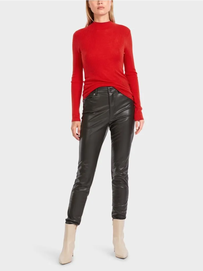 Strick Damen Marc Cain Sweater 034Rethink Together034 Bright Fire Red