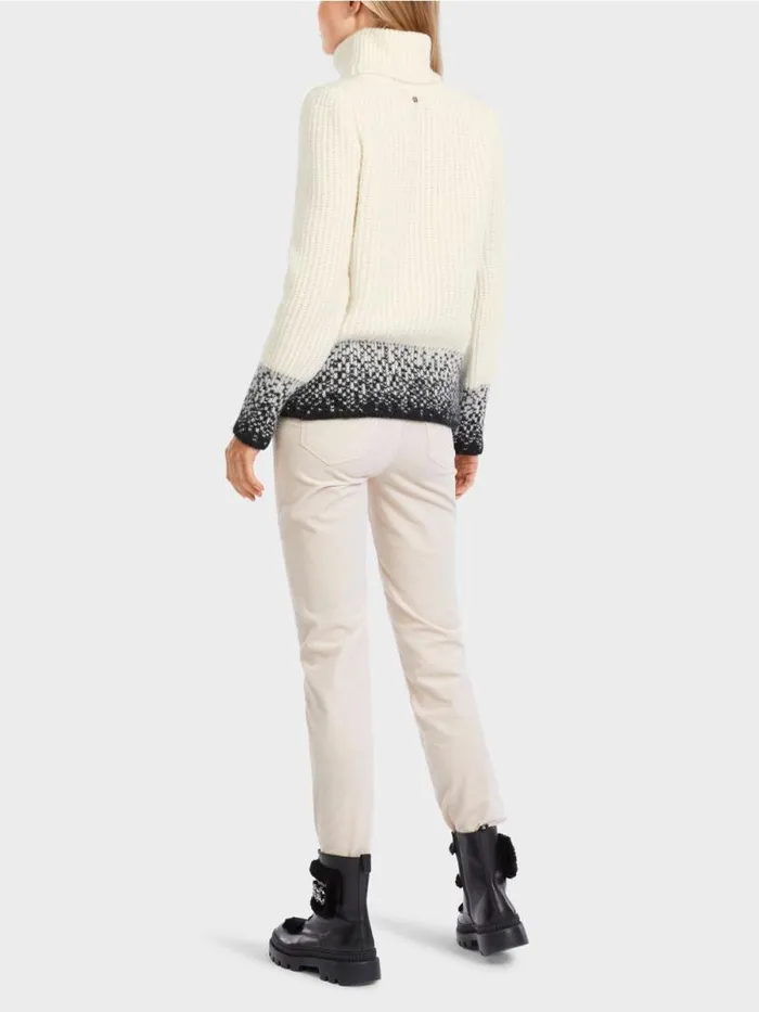 Strick Damen Marc Cain Sweater Knitted In Germany Offwhite