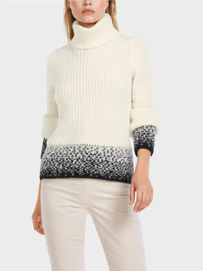 Strick Damen Marc Cain Sweater Knitted In Germany Offwhite