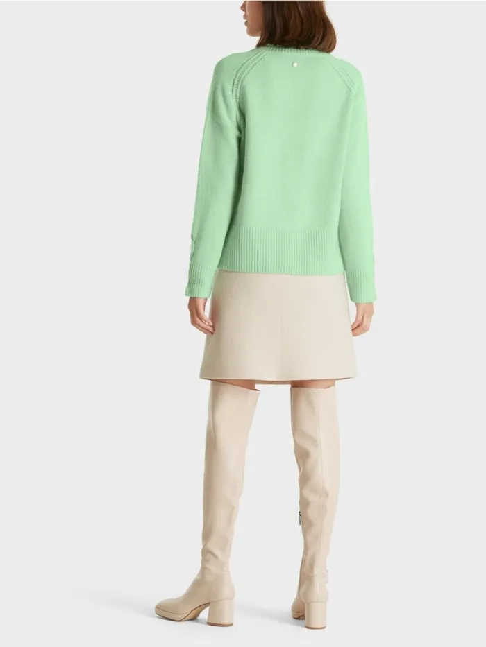 Strick Damen Marc Cain Sweater Mit Kaschmir 034Rethink Together034 Soft Pistachio