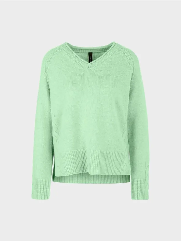 Strick Damen Marc Cain Sweater Mit Kaschmir 034Rethink Together034 Soft Pistachio