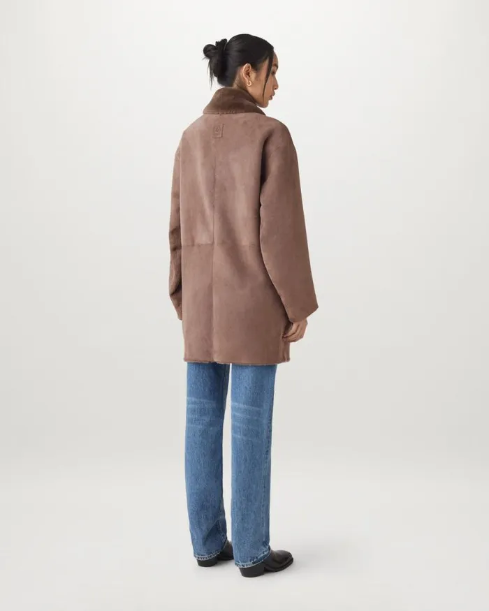 Suede and Shearling Jackets Women Belstaff Spelter Coat Driftwood Suede and Shearling Jackets Women Belstaff Spelter Coat Driftwood