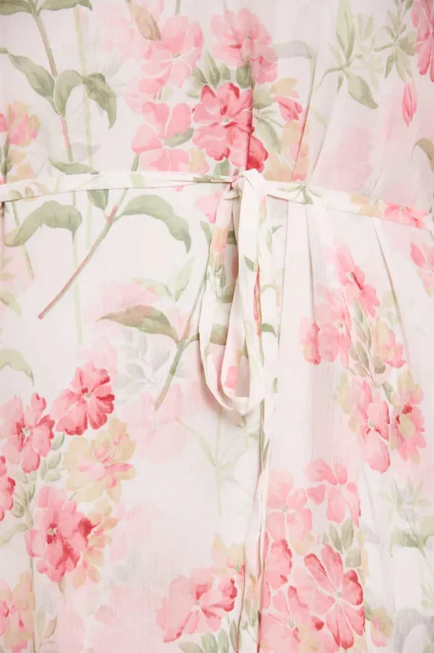 Summer Posy Chiffon Round Neck Ankle Gown Multi Women Needle and Thread Dresses