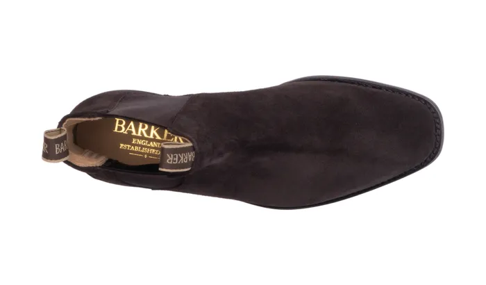 Sutton 8211 Dark Brown Suede Men Barker Shoes Mens Boots