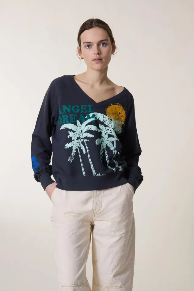 Sweatshirts Women Leon and Harper Shiva Dream Sweatshirt Carbone