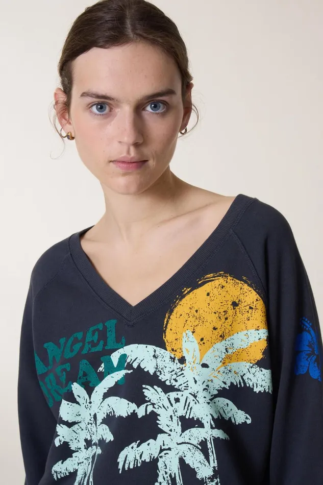 Sweatshirts Women Leon and Harper Shiva Dream Sweatshirt Carbone