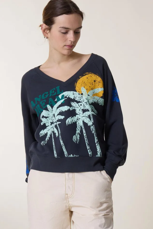 Sweatshirts Women Leon and Harper Shiva Dream Sweatshirt Carbone