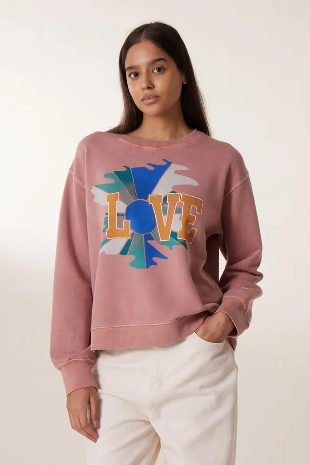 Sweatshirts Women Leon and Harper Sortie Lve Sweatshirt Blush
