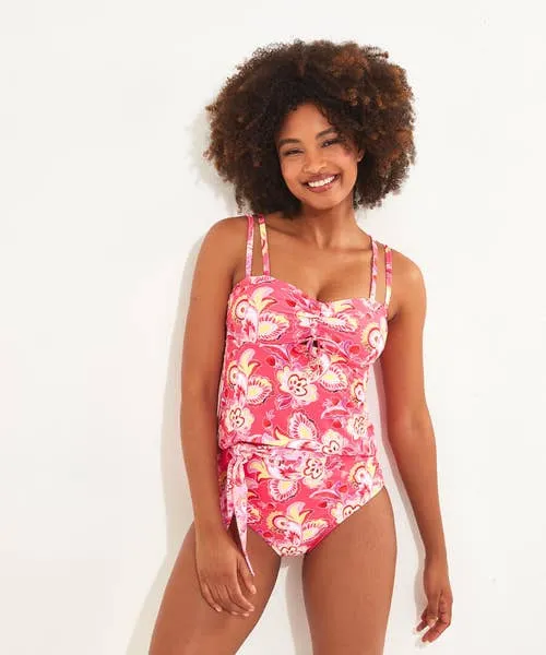 Swimwear Joebrowns Apparel Malibu Beach Tankini Top Pink Multi Swimwear Joebrowns Apparel Malibu Beach Tankini Top Pink Multi